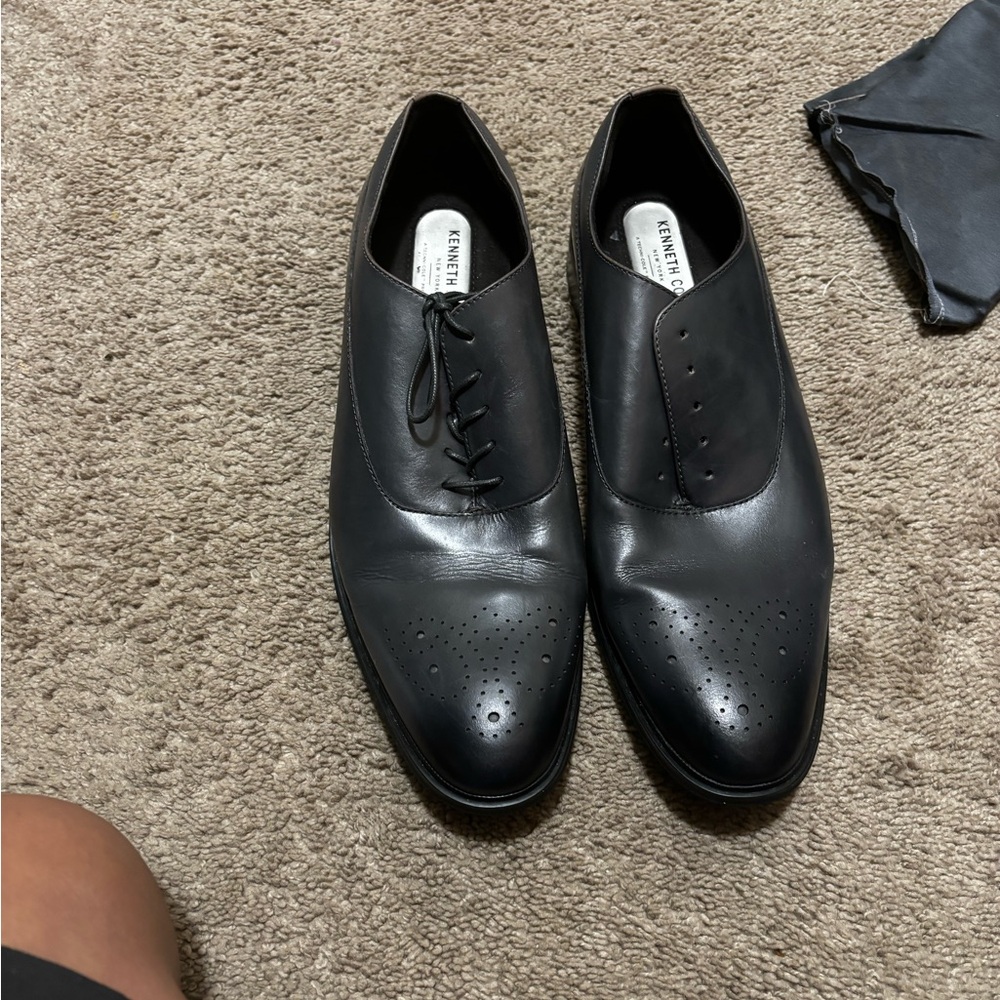Black Leather Men Shoes